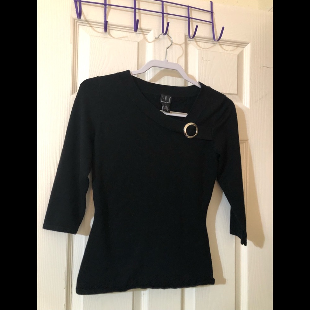 Inc International Concepts Medium black ladies sweater top